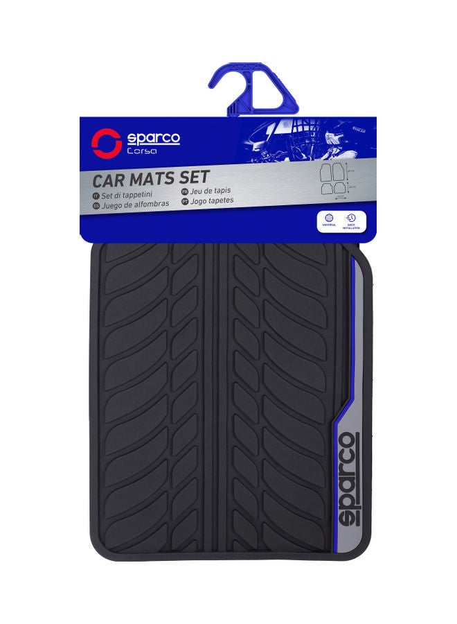 Sparco 5-Piece PVC Car Mats Set  - Image 2