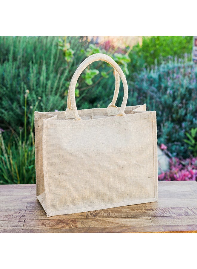 Eco-neutral Reusable Tote Bag Beige - Image 2