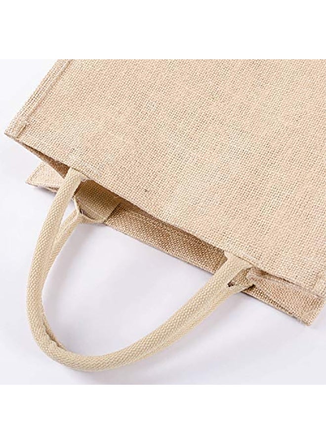 Eco-neutral Reusable Tote Bag Beige - Image 3