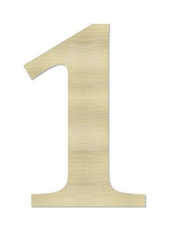 Wooden Letter 1 Cutout