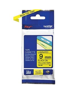 brother 5 Pieces Tze Tape For P-touch Printers Black/Yellow  - Image 2