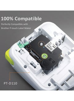 brother 5 Pieces Tze Tape For P-touch Printers Black/Yellow  - Image 4
