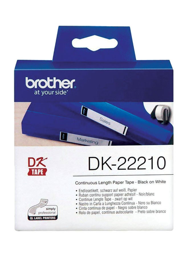 brother Label Roll White - Image 2