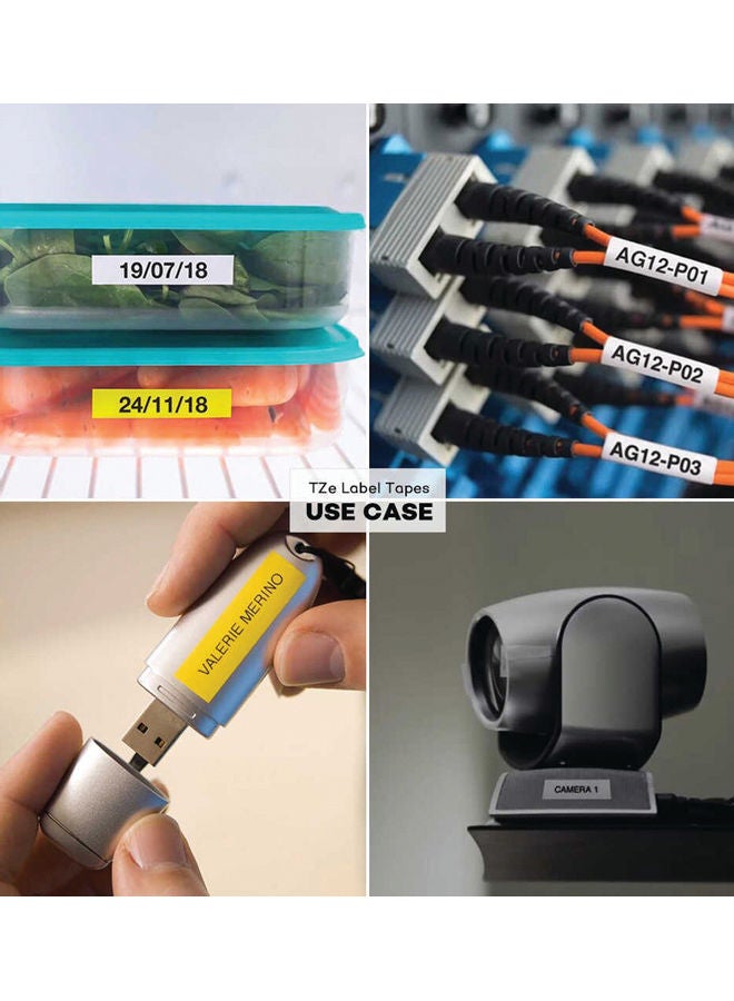 brother Tze-731 Label Tape Black/Green - Image 4