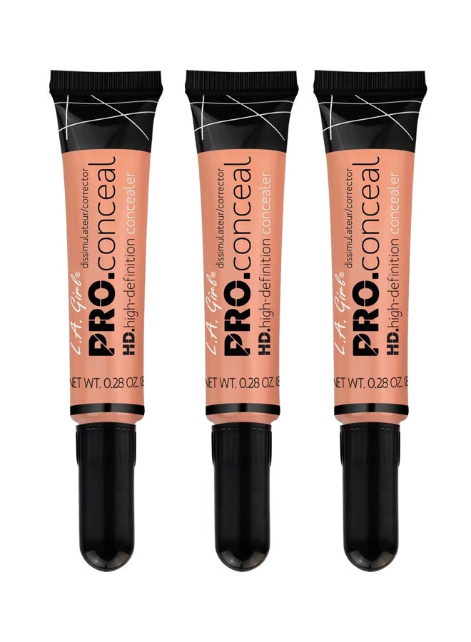 لا جيرل مجموعة مصحح عيوب البشرة برو كونسيل إتش دي مكونة من 3 قطع GC994 كوركتور خوخي - Image 1