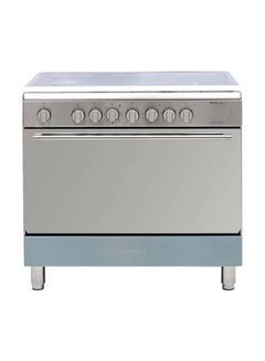 Bompani 5 Burner Gas Cooker 90 x 60 cm, Full safety, 1 year warranty ‎DIVA90GG5TCIXFAN Silver  - Image 1