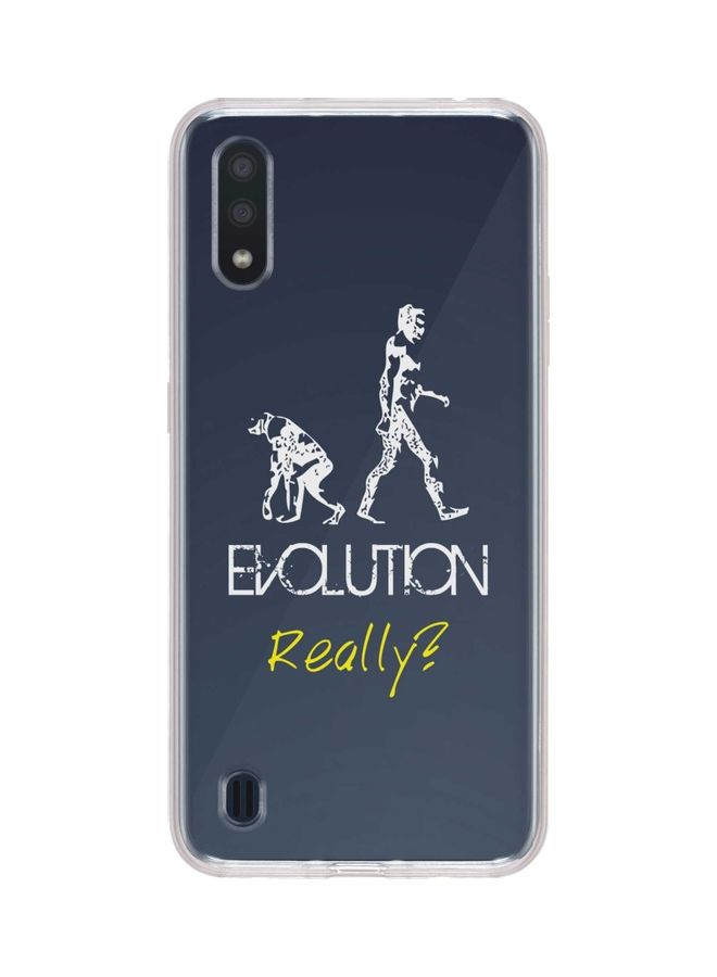 Stylizedd - Evolution, Really Full Print Flexible Case Cover For Samsung Galaxy A01 Multicolour - Image 1