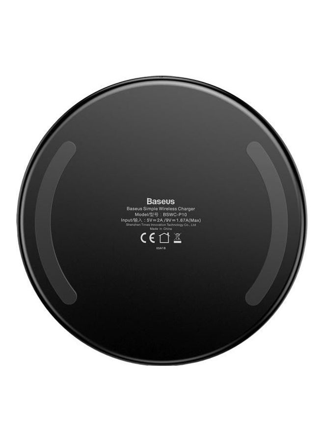 Baseus Simple Wireless Charger Pad Clear/Black - Image 4