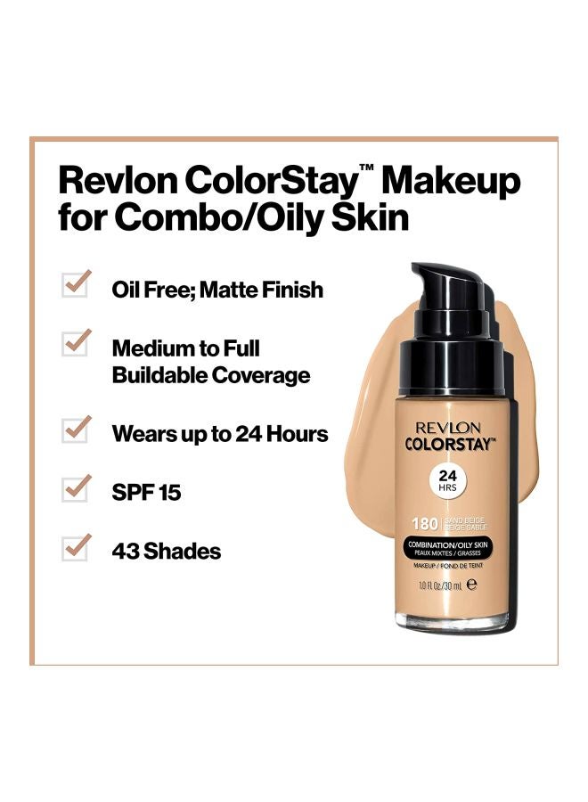 Revlon ColorStay Makeup Foundation With SPF 15 300 Golden Beige  - Image 3
