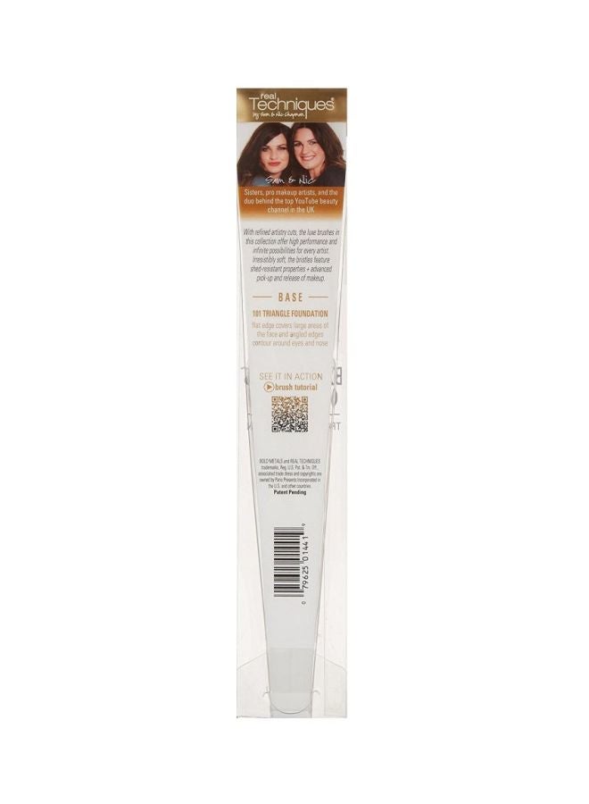 REAL TECHNIQUES Bold Metals 101 Triangle Foundation Brush Gold/White  - Image 3