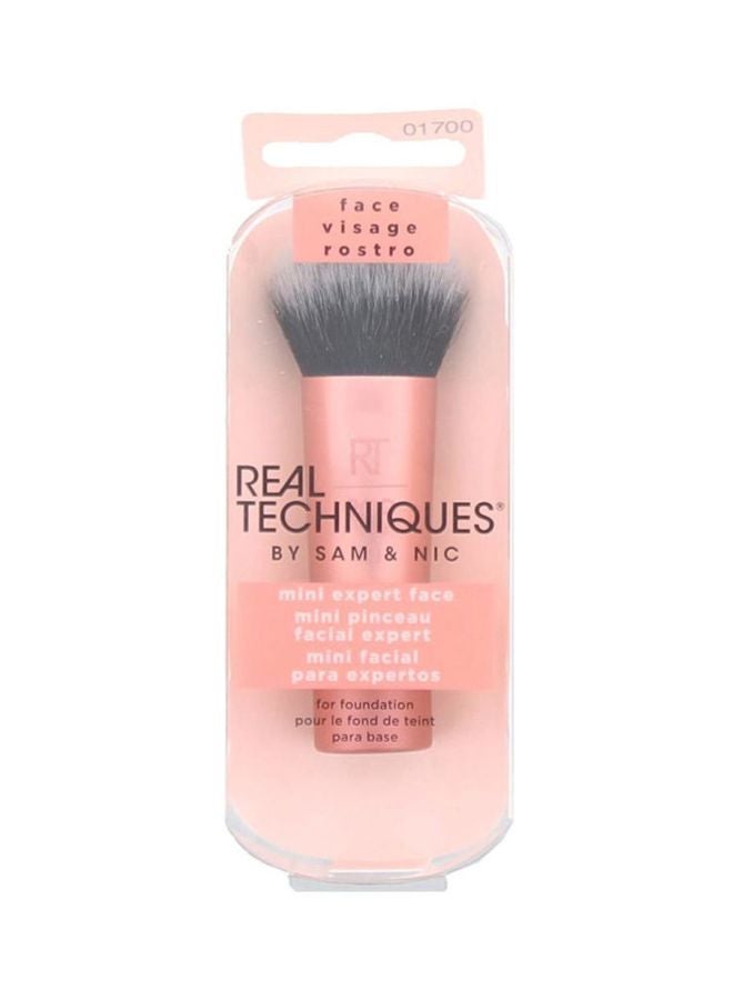 REAL TECHNIQUES Mini Expert Face Brush Peach/Black/Grey - Image 2