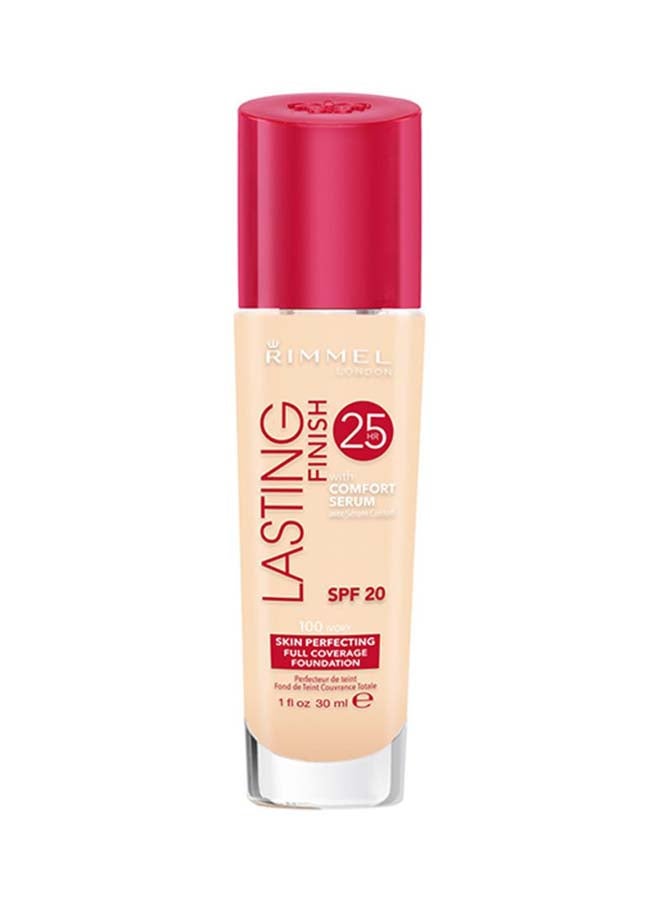 RIMMEL LONDON - Lasting Finish 25 Hour Foundation 100 Ivory - Image 1