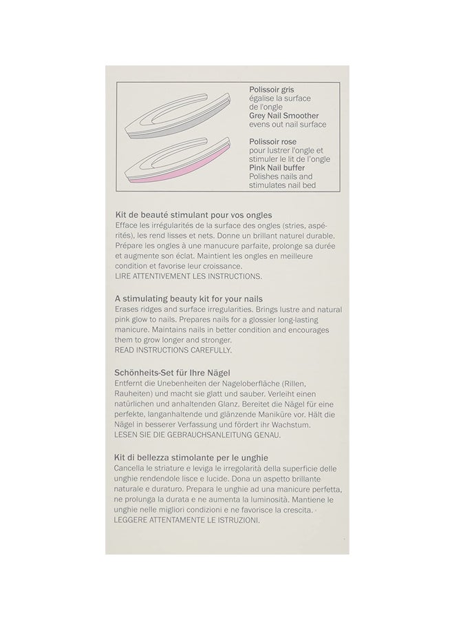 Mavala - 2-Piece Nail Buffer Kit White/Pink/Grey - Image 1