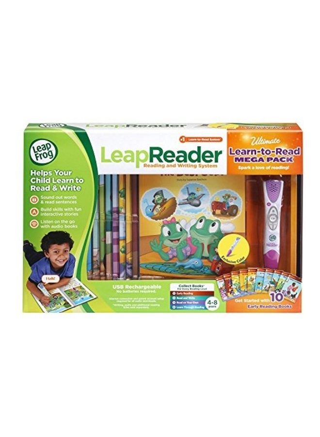 LeapFrog - Leap Reader System Learn To Read 10 Book Mega Pack 2.59 x 16.69 x 11.3inch - Image 1