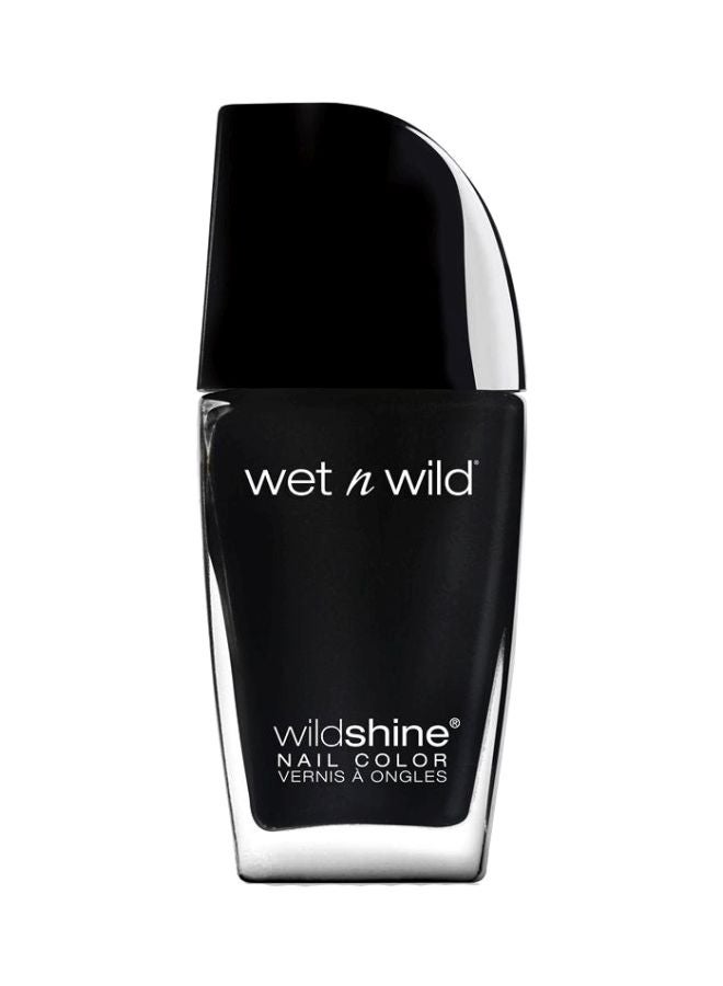 Wet N Wild Shine Nail Color Black Creme  - Image 1