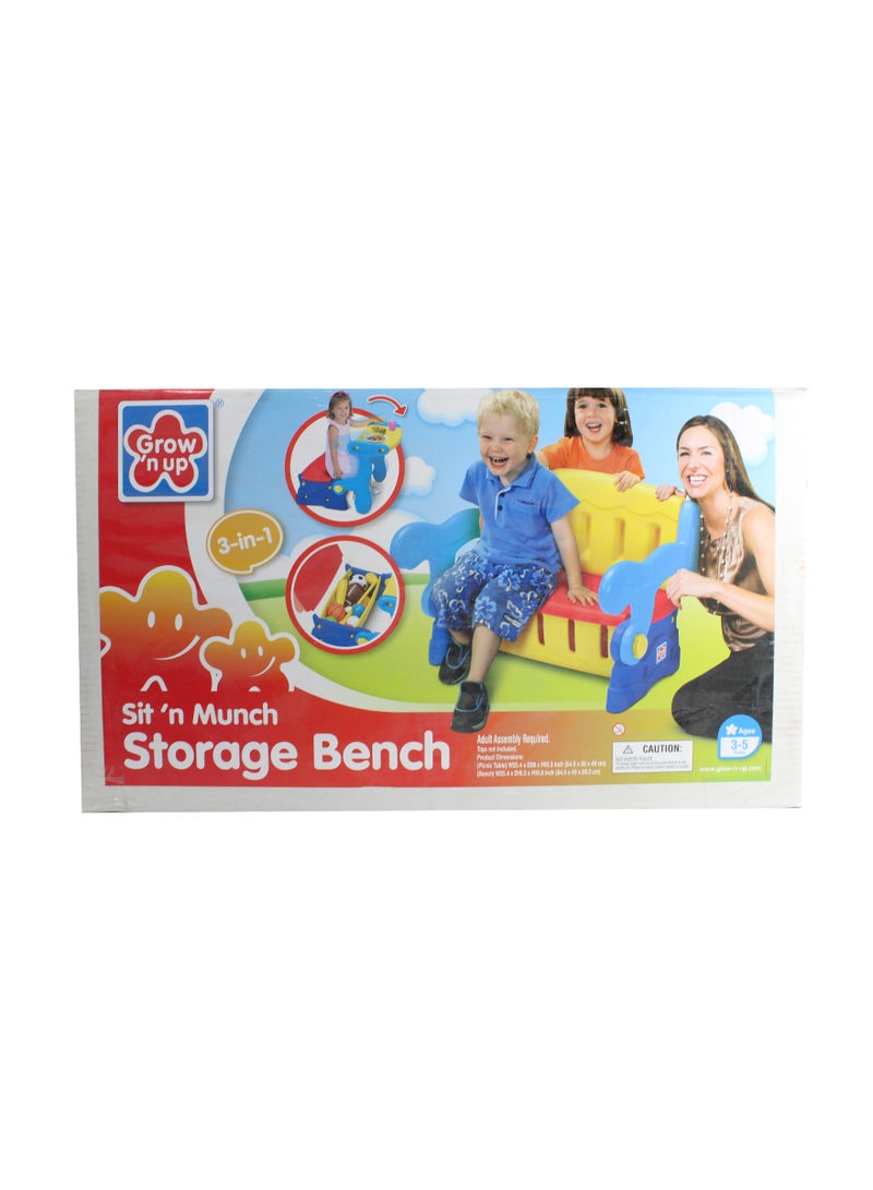 Grow'n Up Munch Storage Bench - Multicolour - Image 1