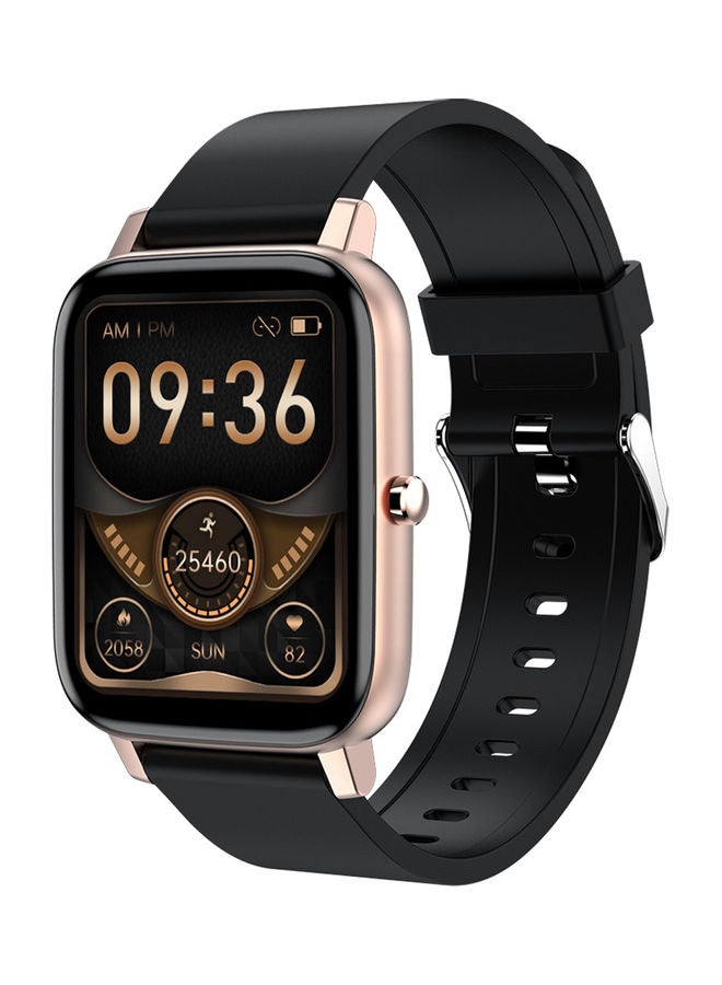 ساعة يد ذكية بشاشة تعمل باللمس اسود/ذهبي وردي - Image 1