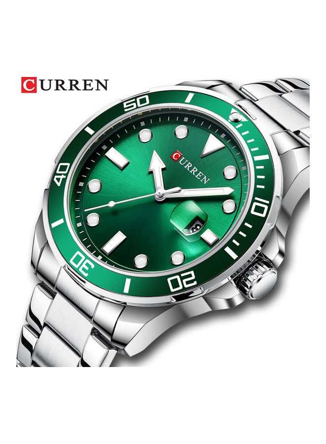 CURREN Men's Classic Luminous Analog Watch - 47 mm - Silver  - Image 3