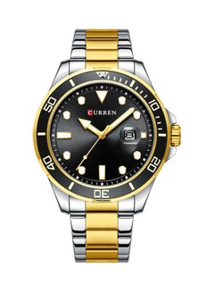 CURREN Men's Classic Luminous Analog Watch - 47 mm - Gold/Silver 
