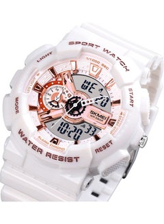 SKMEI Men's Digital Electronic Quartz Watch - 51 mm - White 