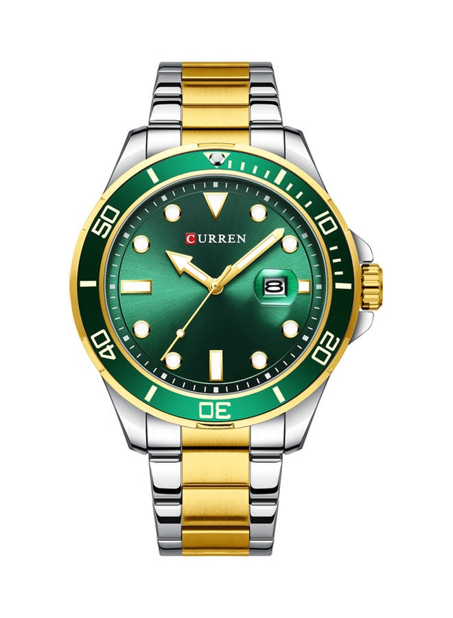CURREN - Men's Classic Luminous Analog Wrist Watch - 47 mm - Gold/Silver - Image 1
