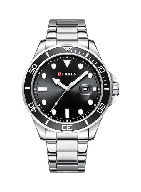 Men's Classic Luminous Analog Watch - 47 mm - Silver