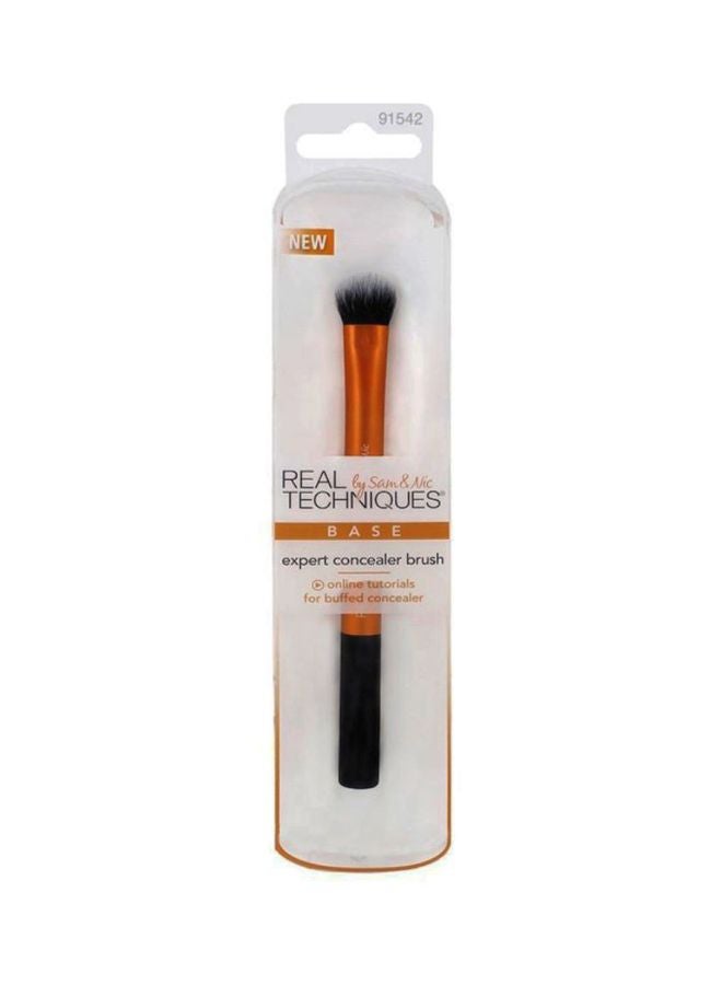 REAL TECHNIQUES - Expert Concealer Base Brush Orange/Black/White - Image 1