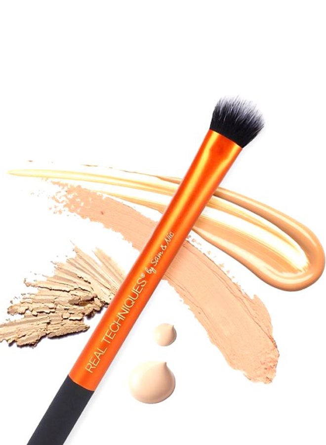 REAL TECHNIQUES - Expert Concealer Base Brush Orange/Black/White - Image 1
