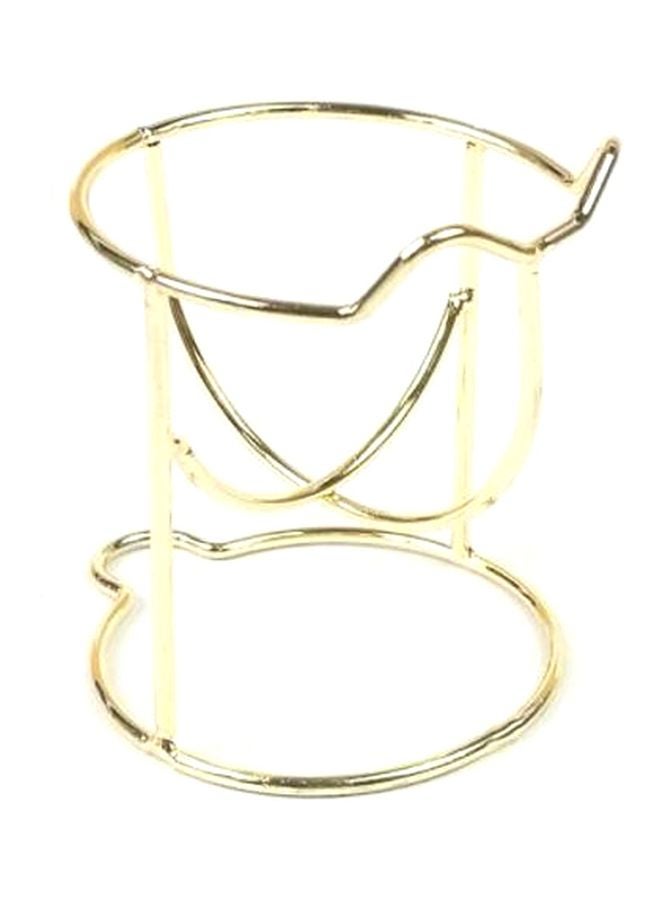 Beauenty Kitty Designed Metal Makeup Organizer Gold - Image 3