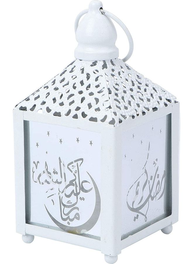 1 pack Ramadan Festival Wind Lamp Iron LED White - Image 1