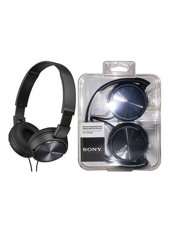 Sony - MDR-ZX310AP Wired Over-Ear Headphones Black - Image 1