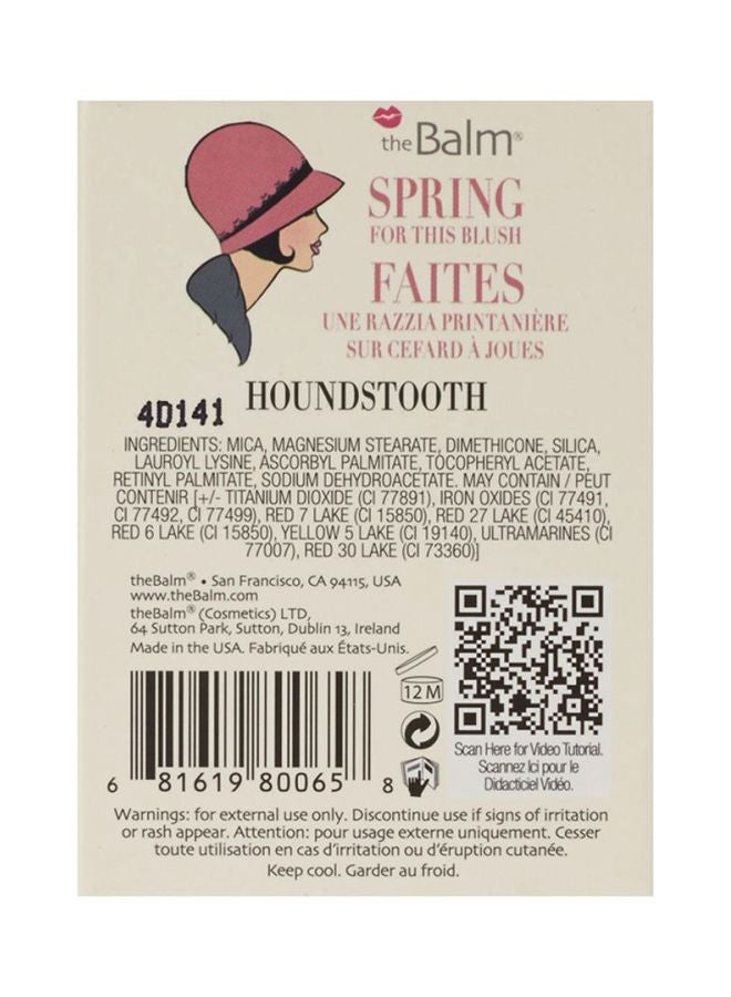 theBalm - INSTAIN Long-Wearing Powder Staining Blush Houndstooth Mauve - Image 1
