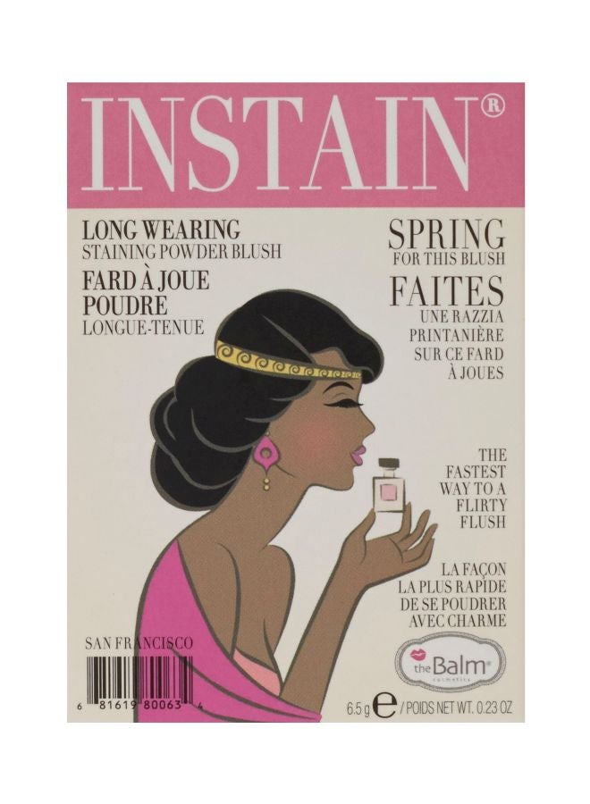 theBalm Instain Long-Wearing Powder Staining Blush Lace Pink - Image 3