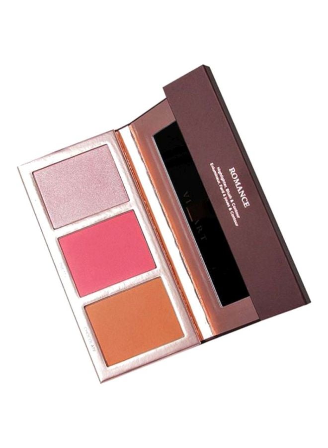 VISEART - Romance Highlighter, Blush And Contour Palette Multicolour - Image 1