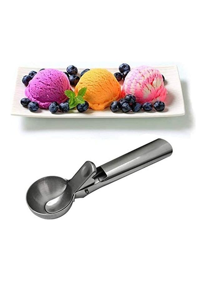 أولي ون مغرفة آيس كريم من الستانلس ستيل فضي 5x20x3سم - Image 2