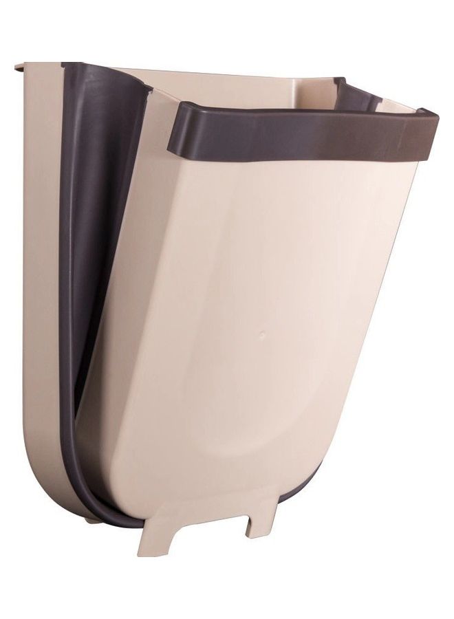 Olliwon Hanging Kitchen Trash Can Beige/Brown 10x27x24.5cm  - Image 1
