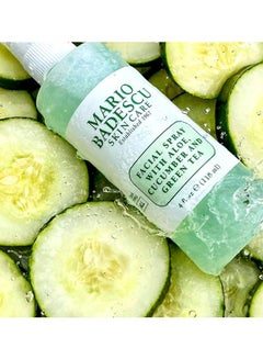 MARIO BADESCU Aloe Cucumber And Tea Facial Spray Green  - Image 4