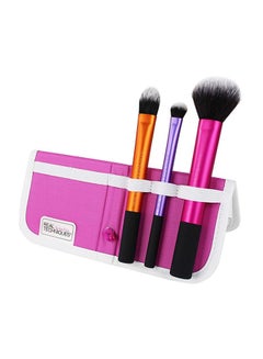 REAL TECHNIQUES 3-Piece Travel Essentials Brush Set Pink/Black/Violet  - Image 3