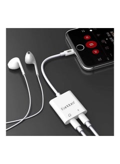 Earldom Charging Lightning Adapter For Apple iPhone 7 and Above White  - Image 2