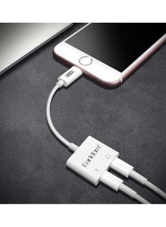 Earldom Charging Lightning Adapter For Apple iPhone 7 and Above White  - Image 3