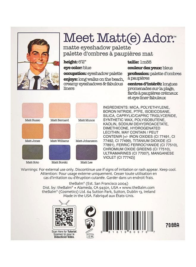 theBalm Meet Matt(e) Ador Eyeshadow Palette Matt Russo/Matt Bernard/Matt Munoz - Image 2