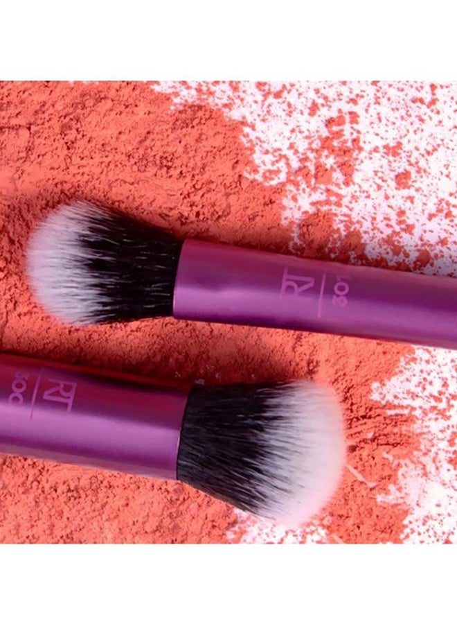 REAL TECHNIQUES - 2-Piece Eye Shade Plus Blend Brush Set Purple/Black/Grey - Image 1