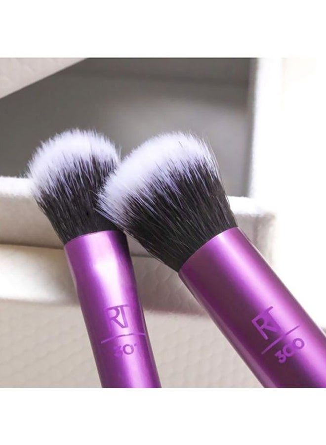 REAL TECHNIQUES - 2-Piece Eye Shade Plus Blend Brush Set Purple/Black/Grey - Image 1