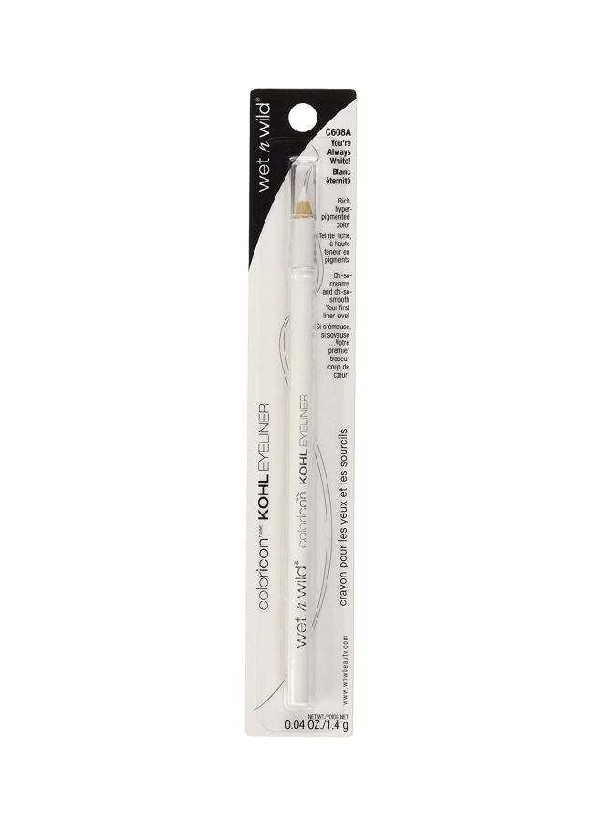 Wet N Wild Pack Of 6 Color Icon Kohl Liner Pencil 608A You're Always White  - Image 3