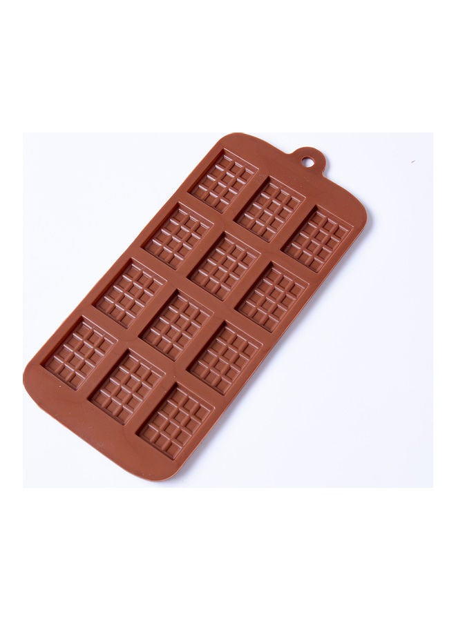 أولي ون قالب شوكولاتة وافل مكون من 12 تجويفاً بني 22.4x0.4x10.5سم - Image 1
