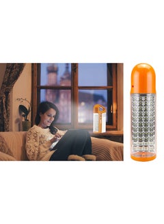 SONASHI Rechargeable Emergency Lantern  Bright LED with Solar Charge and Power Bank Function  Designed with SidelightsContinuous Working Time 30 Hours  Battery Capacity Indicator SEL-697SP Orange 15x6.5x20cm  - Image 2