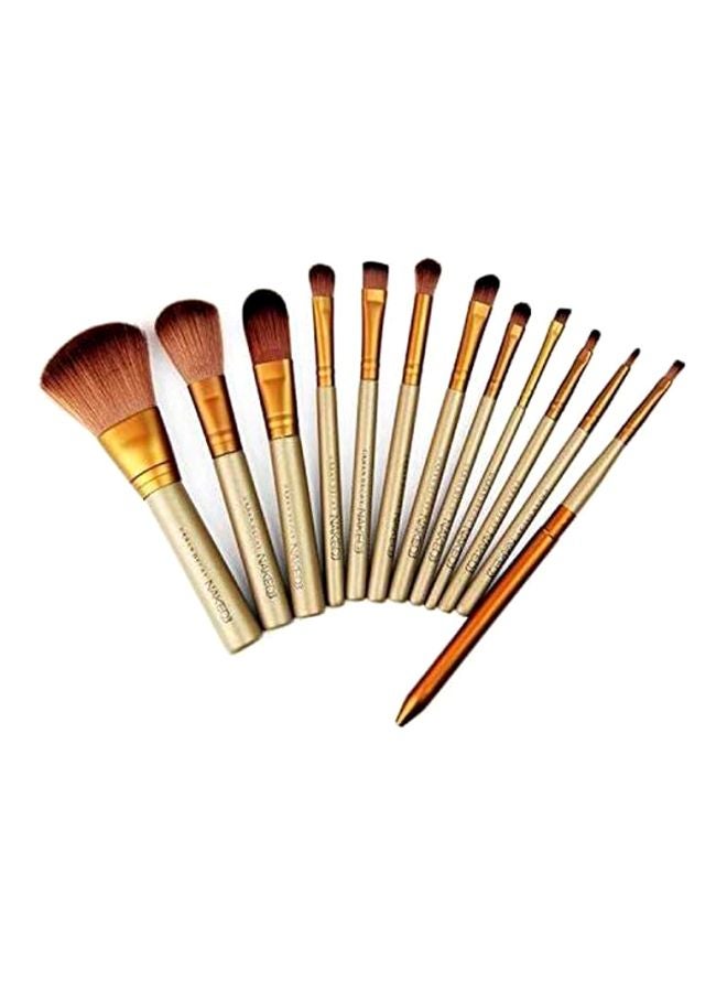 Urban Decay 12-Piece Naked 3 Make Up Brush Set Silver/Orange/Brown  - Image 3