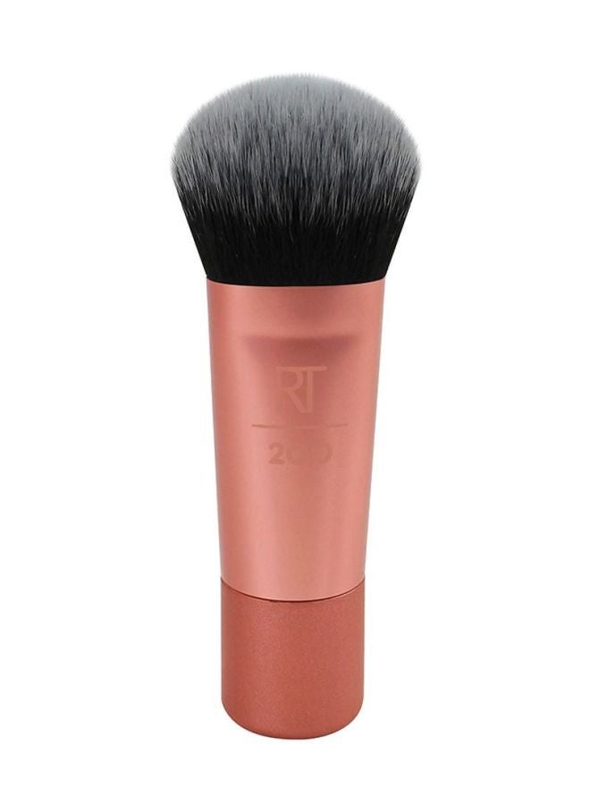 REAL TECHNIQUES - Mini Travel Size Expert Face Makeup Brush Rose Gold/Black - Image 1