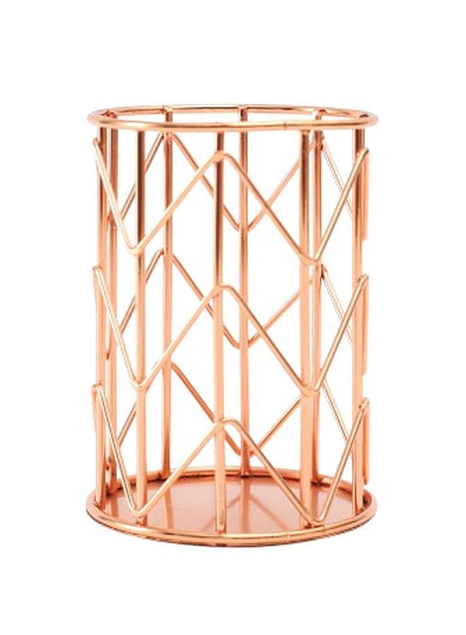 Beauenty Cylindrical Makeup Storage Box Rose Gold - Image 1