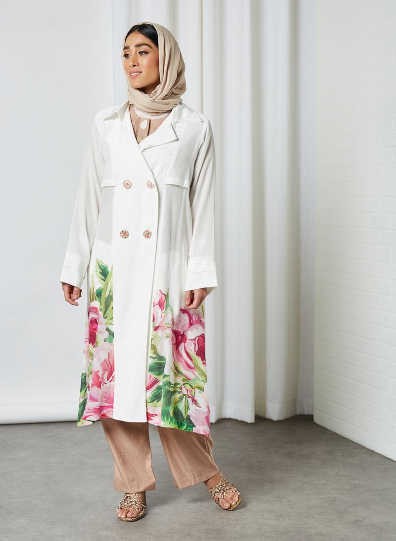 Iconic Floral Print Coat Multicolour - Image 1